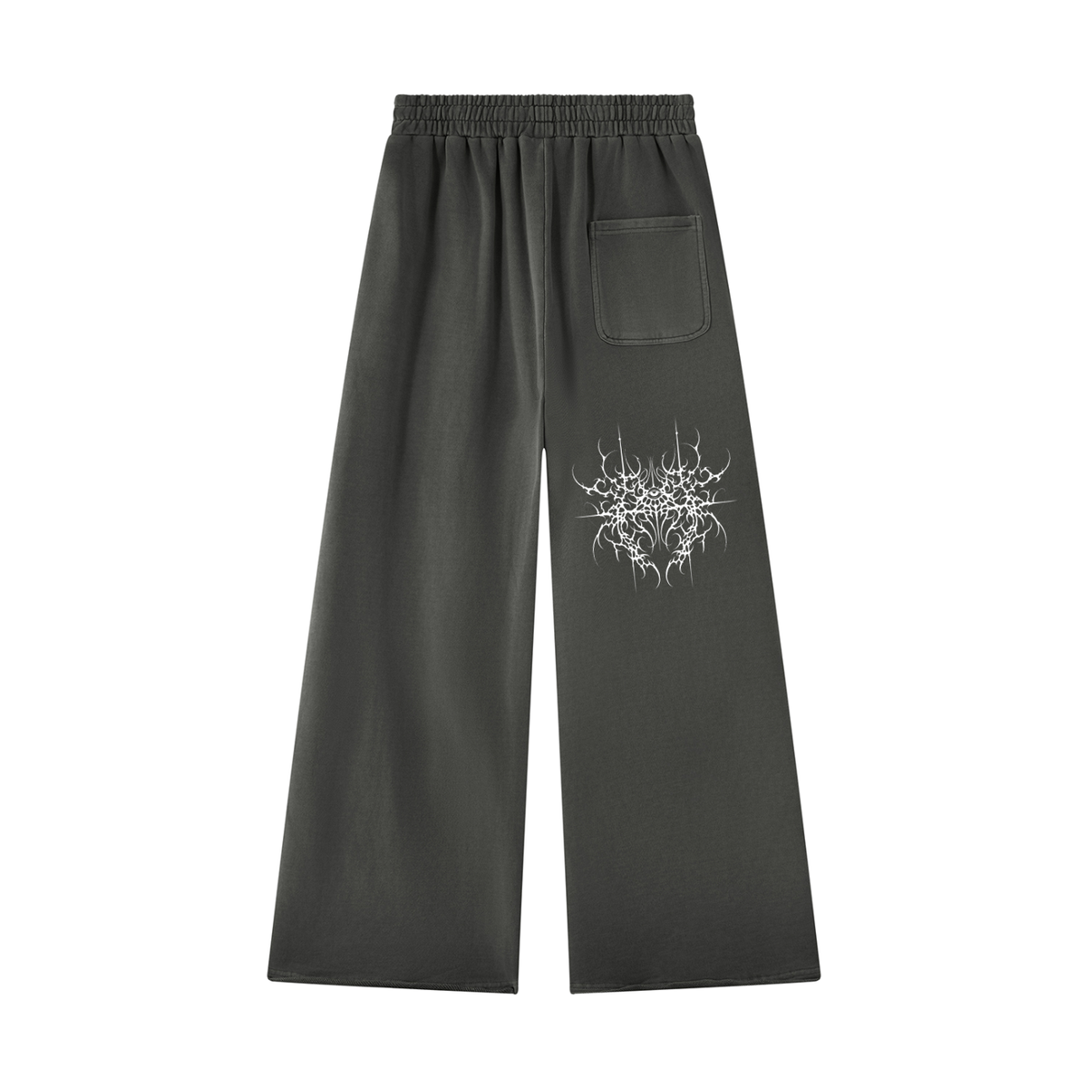 Unisex Vintage Wash Raw Edge Sweatpants