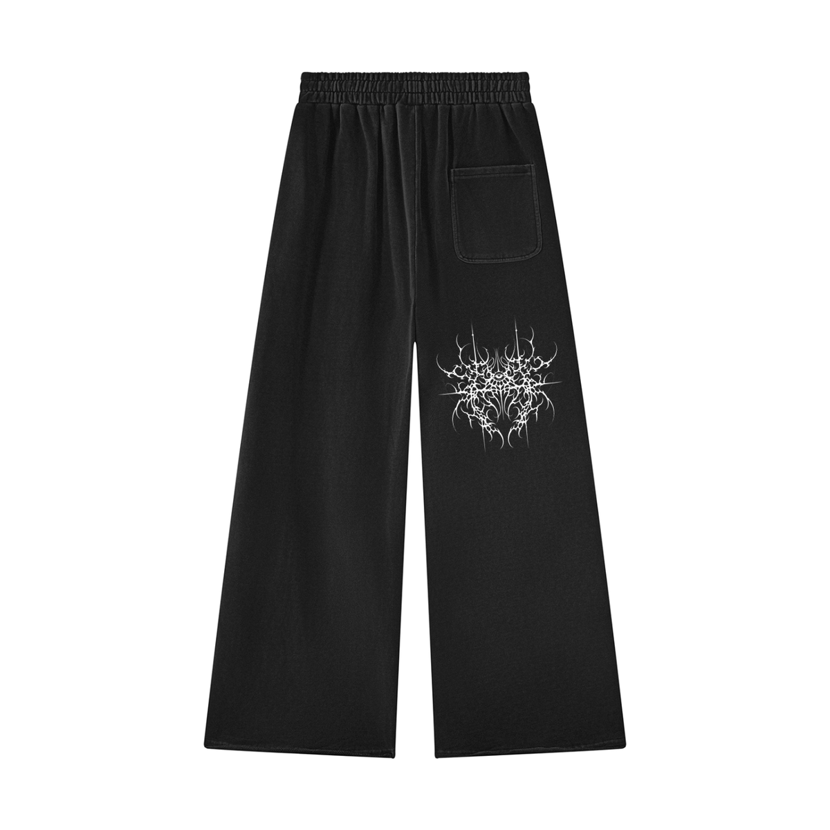 Unisex Vintage Wash Raw Edge Sweatpants