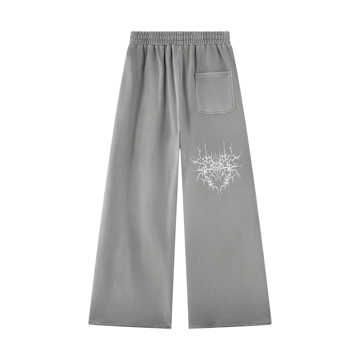 Unisex Vintage Wash Raw Edge Sweatpants